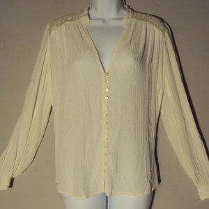 Blouse. Free People. V-neck Long Sleeve.